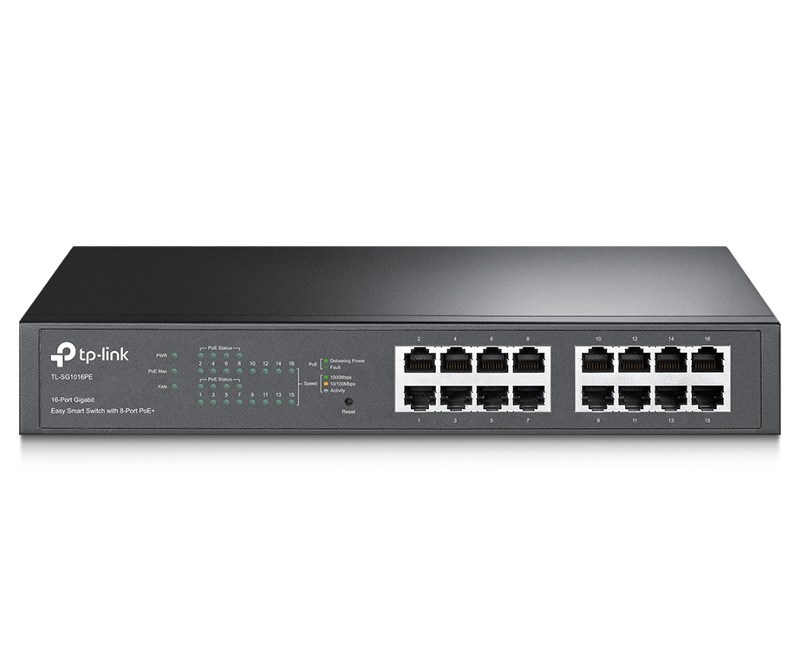 Tp-Link 16Port Gigabit 8xPoE 150W (TL-SG1016PE)