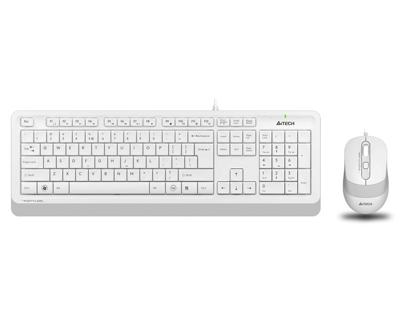 A4-Tech Kablolu Set Beyaz (F1010-B)