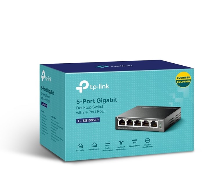 Tp-Link 5Port Gigabit 4xPoE 40W (TL-SG1005LP)