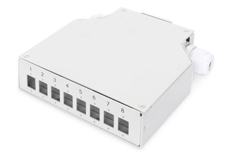 Digitus 8 Port Din Rail Sonlandırma Kutusu (LC)