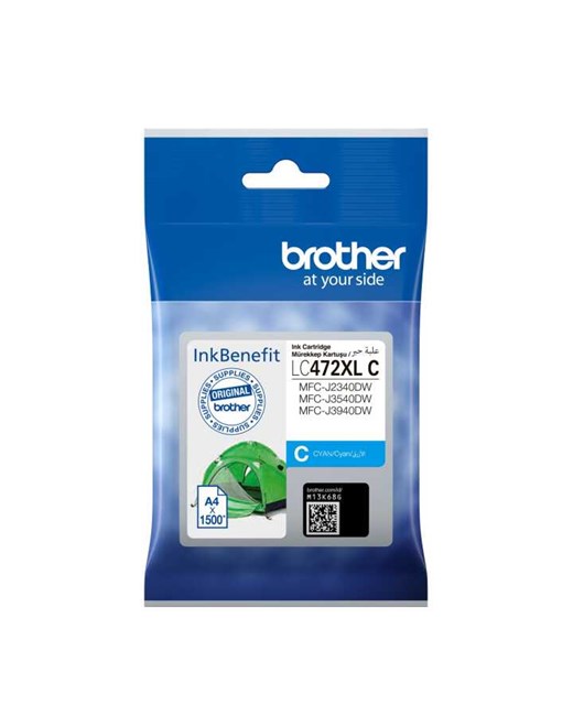 Brother LC472XLC Mavi Kartuş 3000 Sayfa