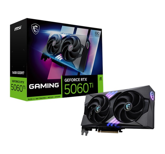 MSI GeForce RTX 5060 TI 16G Gaming OC GD7 128Bit