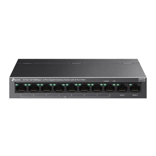 Tp-Link 8Port 10/100 Mbps 96W (LS1210P)