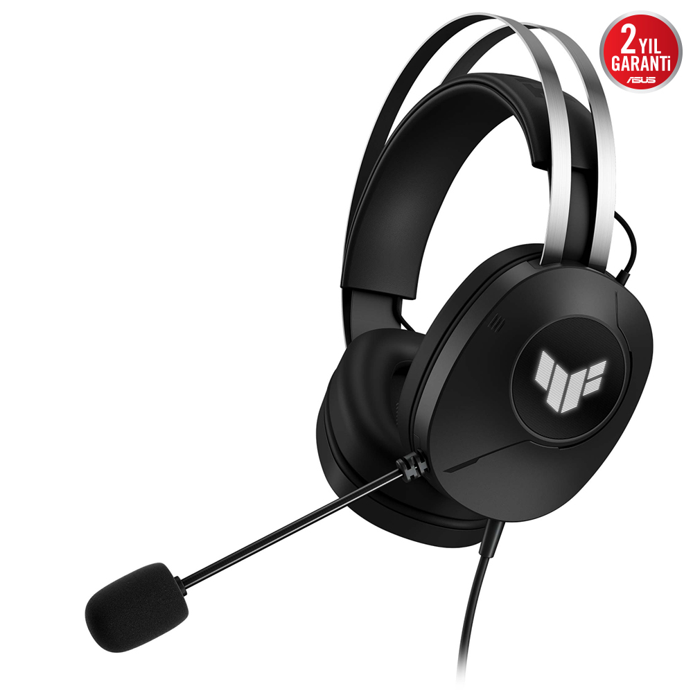 ASUS TUF GAMING H1 GEN II KULAKLIK (HAFİF 297G  KABLOLU USB-A BAĞLANTISI 40MM SÜRÜCÜLER SANAL 7.1 ÇEVRESEL SES TEAM-SPEAK SERTİFİKALI MİKROFON  DAYANIKLI KULAK YASTIKLARI PC VE PS5 İÇİN).