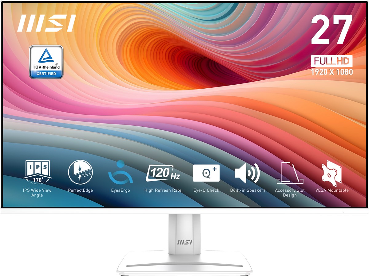 MSI 27 PRO MP275W E2 1920x1080 (FHD) 16:9 FLAT IPS 120HZ 1MS FREESYNC MONITOR