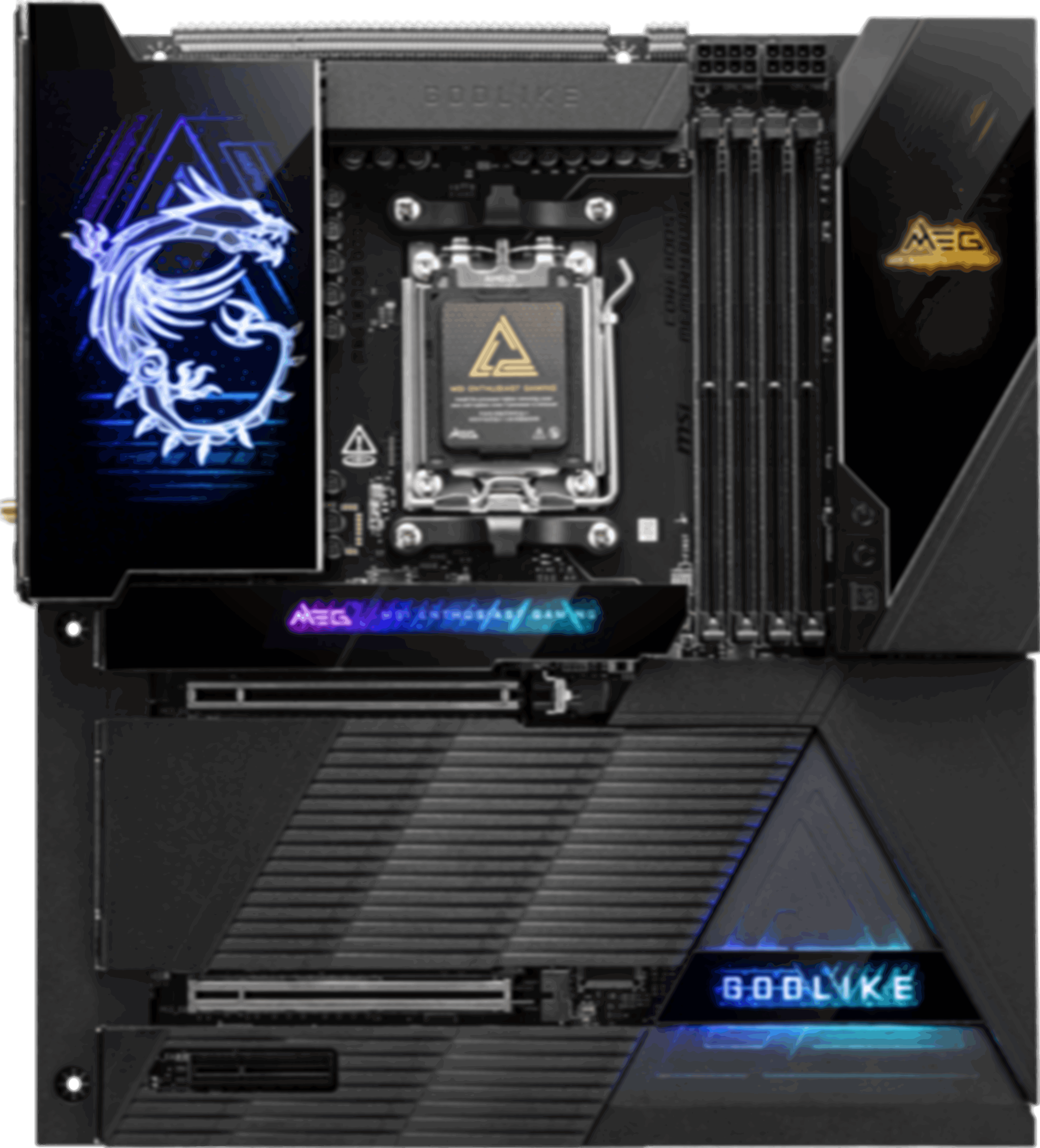 MSI MB MEG X870E GODLIKE AM5 DDR5 9000MHZ(OC) USB4 7X M.2 2X DP 1X10G, 1X 5G LAN WIFI 7 RGB ATX