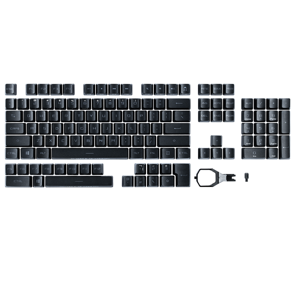 ASUS AC04 ROG PBT DOUBLESHOT KEYCAP SET FOR ROG RX SWITCHES