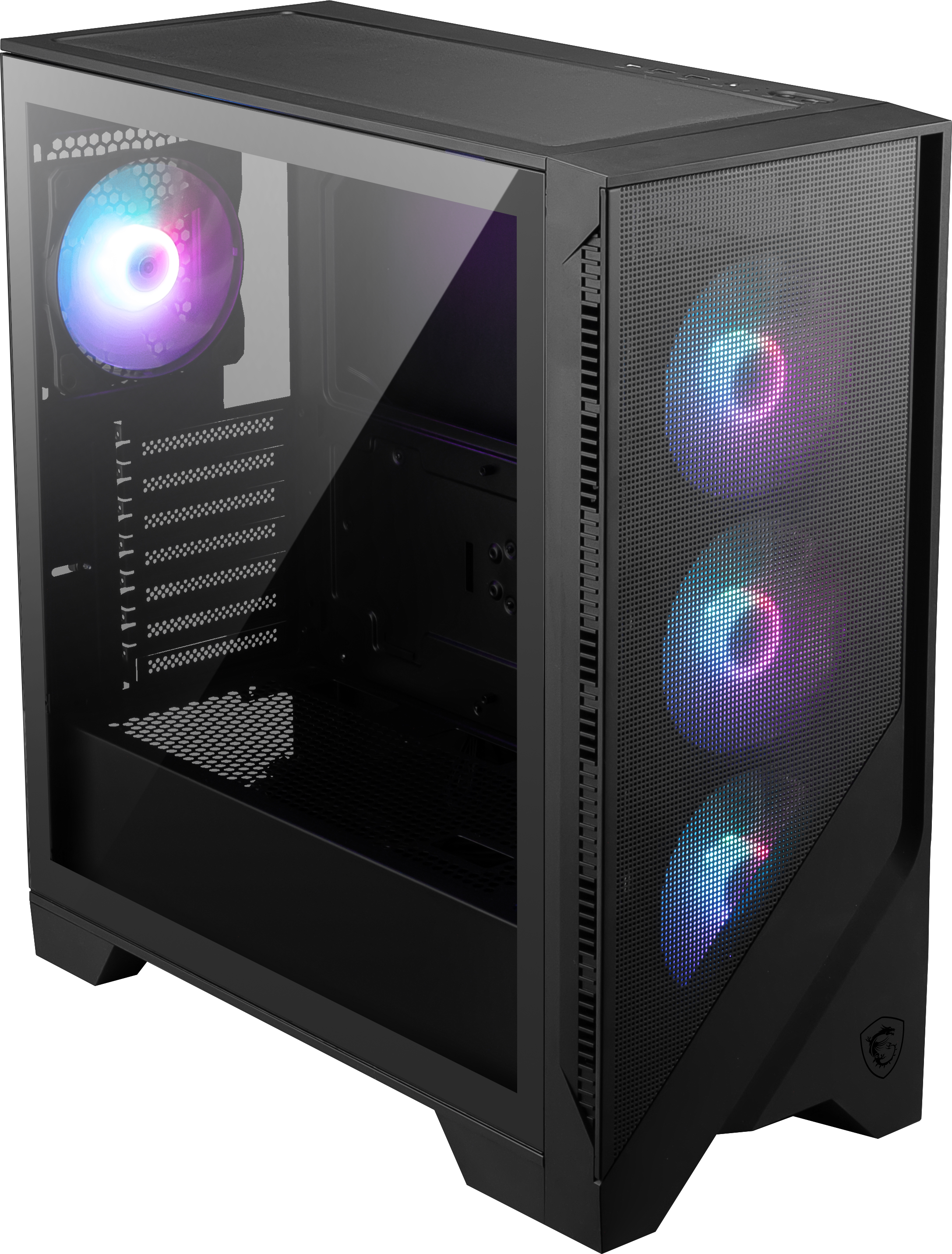 MSI MAG FORGE 321R AIRFLOW TEMPERLİ CAM 4X120MM ARGB FAN TYPE C FRONT ATX GAMİNG BİLGİSAYAR KASASI