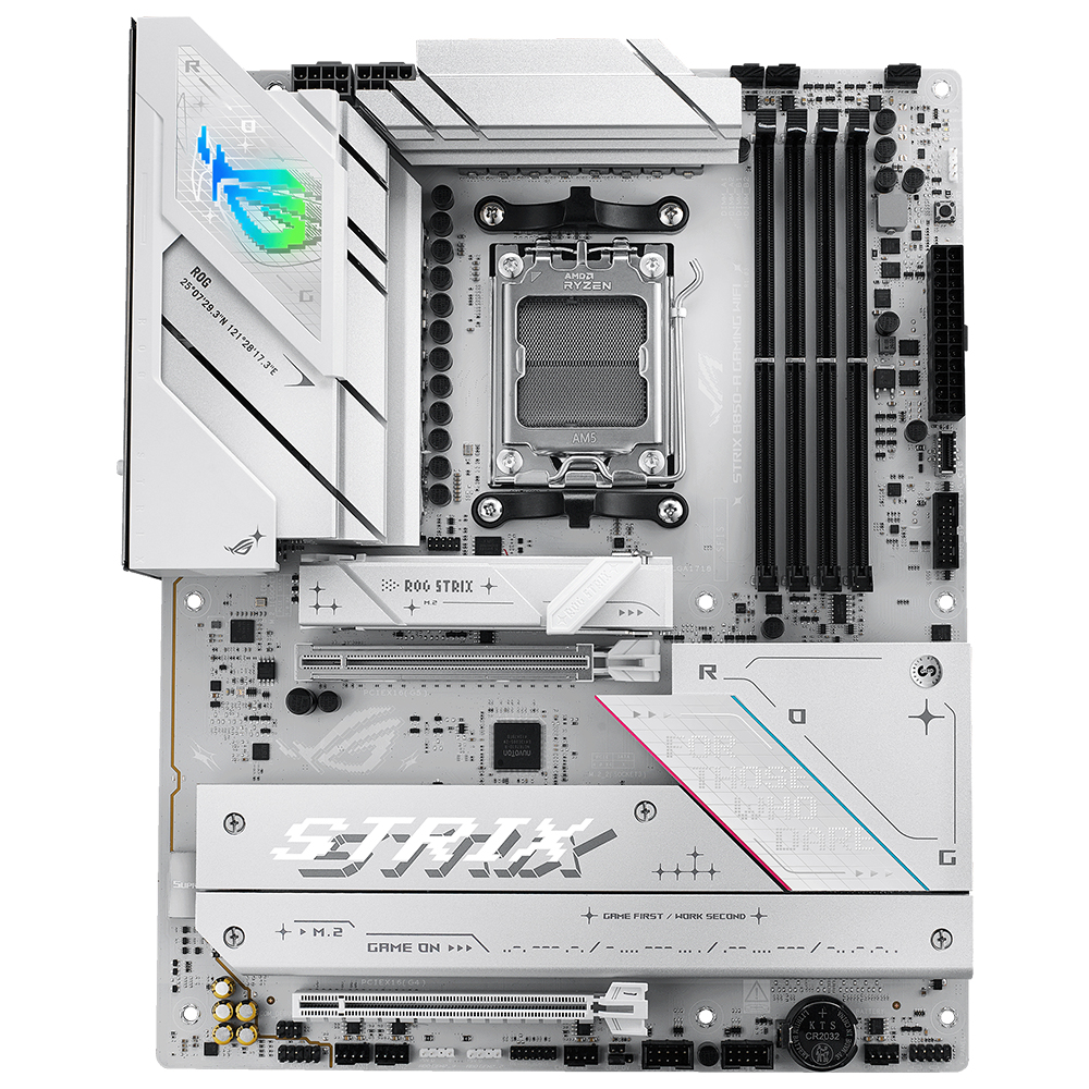 ASUS ROG STRIX B850-A GAMING WIFI7 NEO AMD B850 AM5 DDR5 9000 HDMI 4x M2 USB3.2 GEN 2x2 WIFI 7 + BT AURA RGB 5GBIT LAN ATX 14+2+2 GÜÇ AŞAMALARI ASUS Q-DESIGN READY FOR ADVANCED AI PC