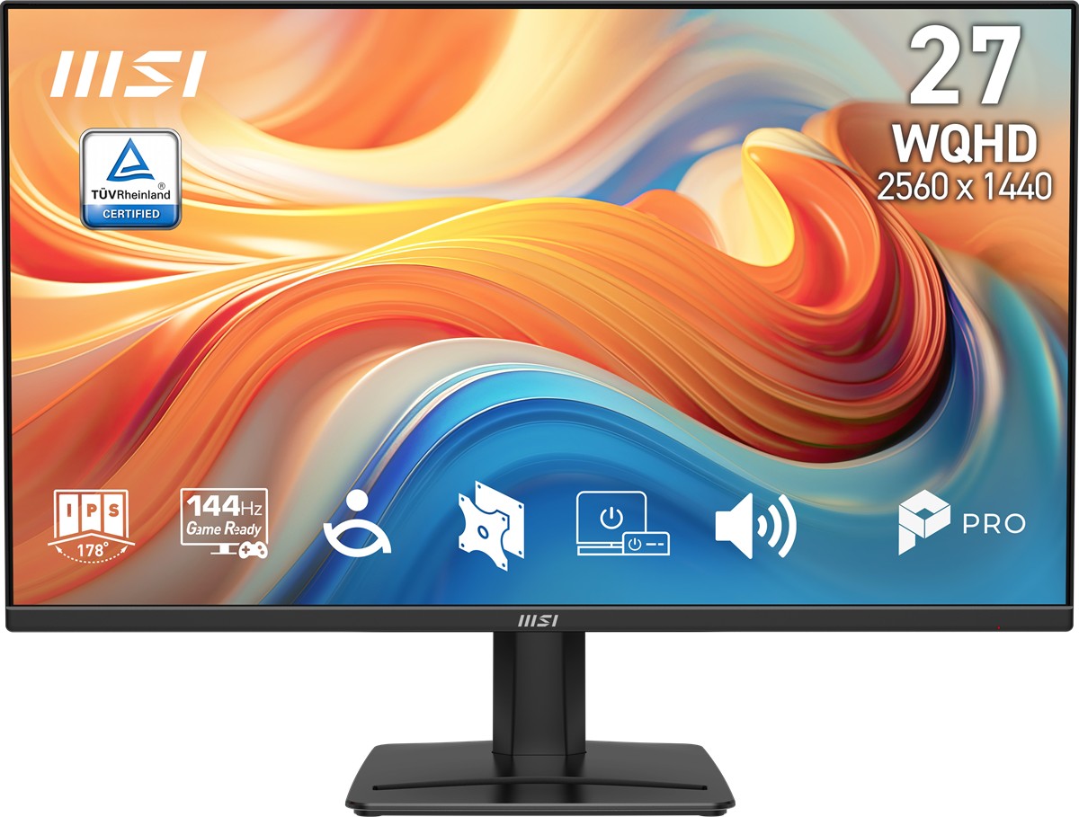 MSI 27 PRO MP275Q E14 2560x1440 (WQHD) 16:9 FLAT IPS 144HZ 1MS (MPRT) FREESYNC MONITOR