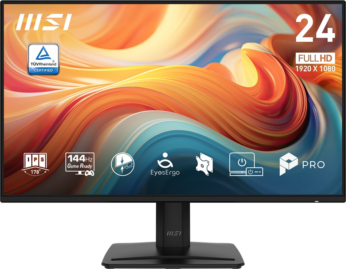 MSI 23.8 PRO MP242 E14A 1920x1080 (FHD) 16:9 FLAT IPS 144HZ 1MS (MPRT) ADAPTIVE-SYNC MONITOR