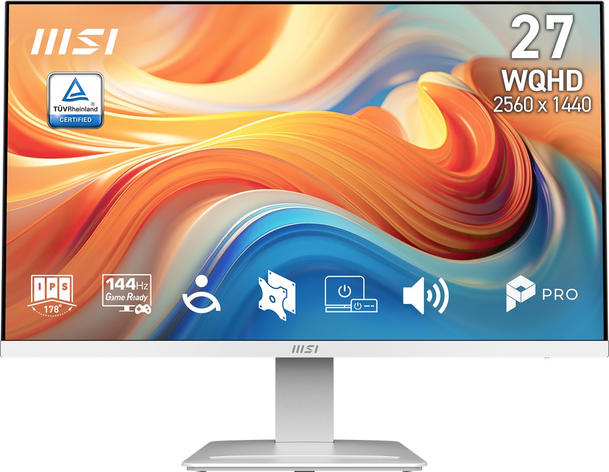 MSI 27 PRO MP273QW E14 2560x1440 (WQHD) 16:9 FLAT IPS 144HZ 1MS (MPRT) ADAPTIVE-SYNC BEYAZ MONITOR